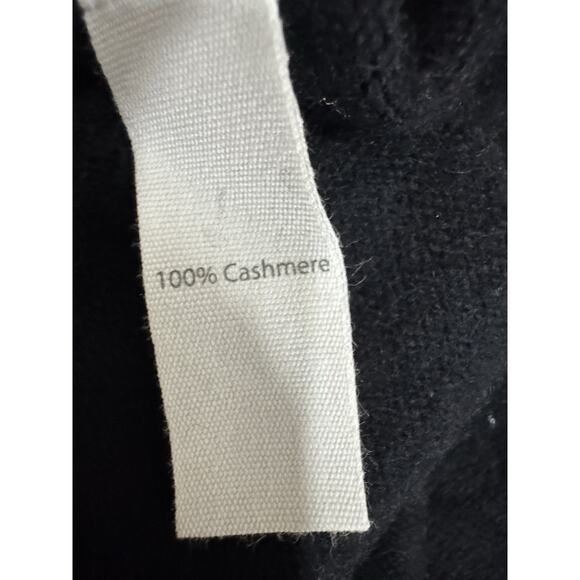 Black V Neck Sweater Dress Minimalist Style Casual Everyday Staple - Picture 6 of 6